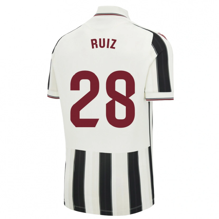 Danxen Homem Camisola Joan Ruiz #28 Preto Branco Vermelho Alternativa 2026/27 Camisa