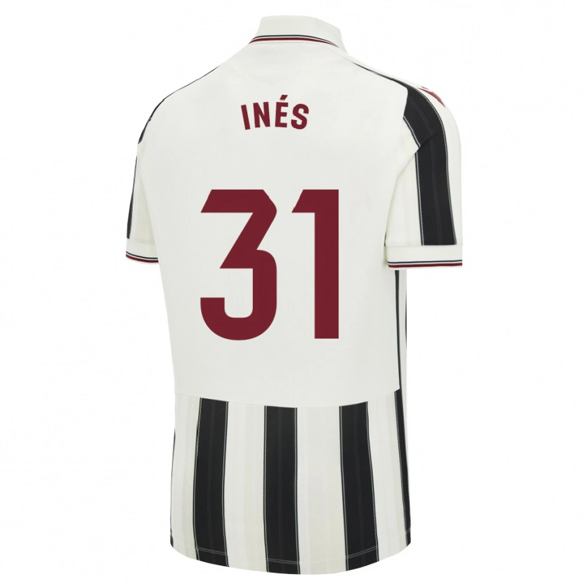 Danxen Homem Camisola Inés Rizo #31 Preto Branco Vermelho Alternativa 2026/27 Camisa