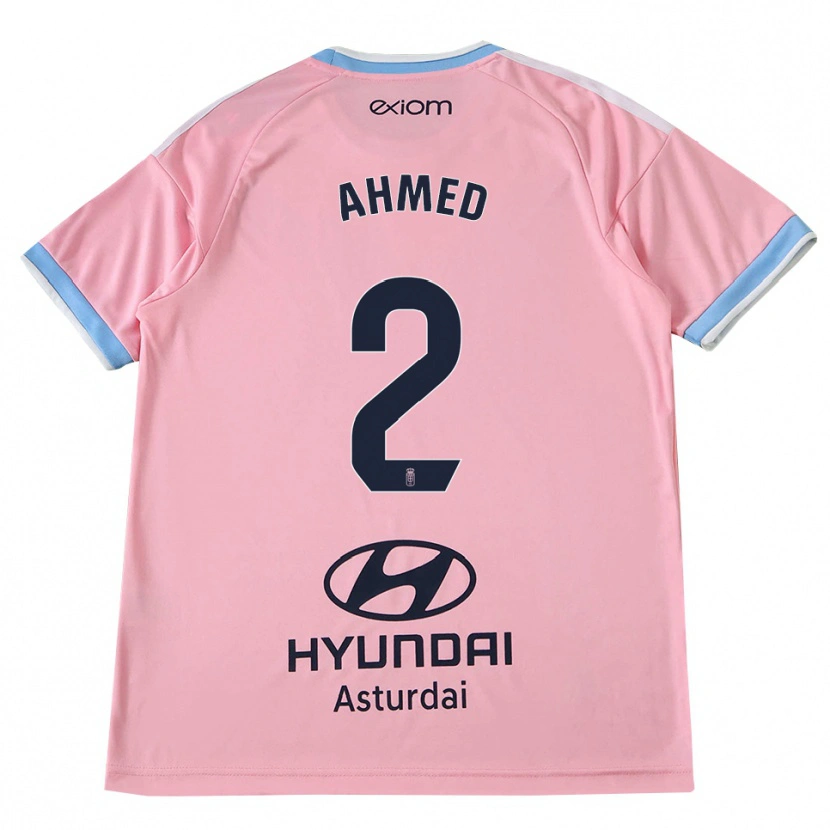 Danxen Homem Camisola Aisar Ahmed #2 Azul Centáurea Rosa Alternativa 2026/27 Camisa