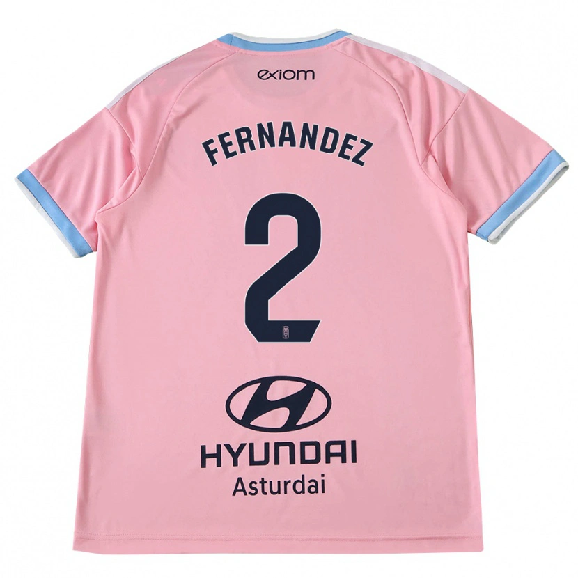 Danxen Homem Camisola Adrián Fernández #2 Azul Centáurea Rosa Alternativa 2026/27 Camisa