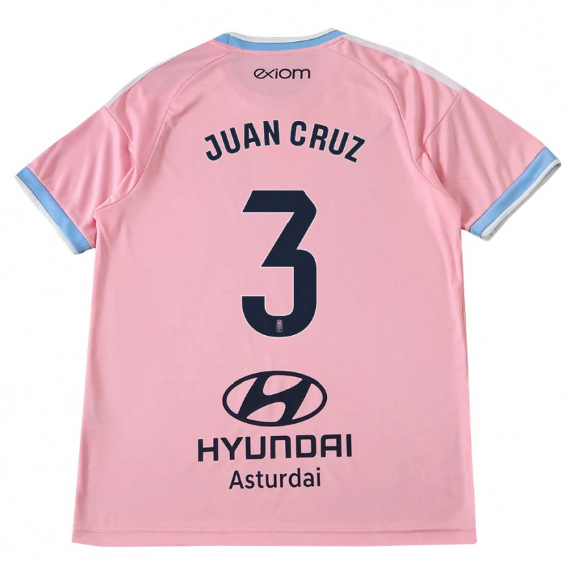 Danxen Homem Camisola Juan Cruz #3 Azul Centáurea Rosa Alternativa 2026/27 Camisa