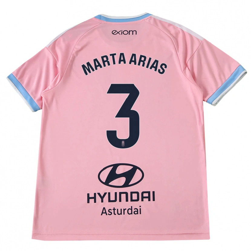 Danxen Homem Camisola Marta Arias #3 Azul Centáurea Rosa Alternativa 2026/27 Camisa