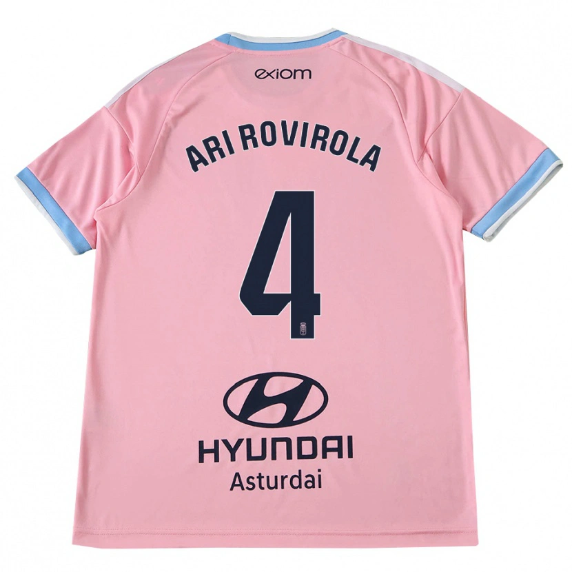 Danxen Homem Camisola Ari Rovirola #4 Azul Centáurea Rosa Alternativa 2026/27 Camisa
