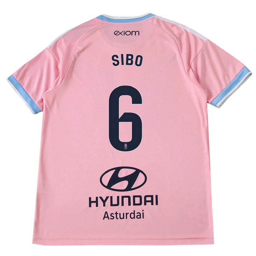 Danxen Homem Camisola Kwasi Sibo #6 Azul Centáurea Rosa Alternativa 2026/27 Camisa