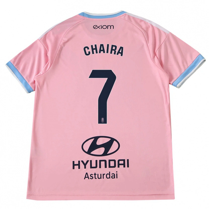 Danxen Homem Camisola Ilyas Chaira #7 Azul Centáurea Rosa Alternativa 2026/27 Camisa