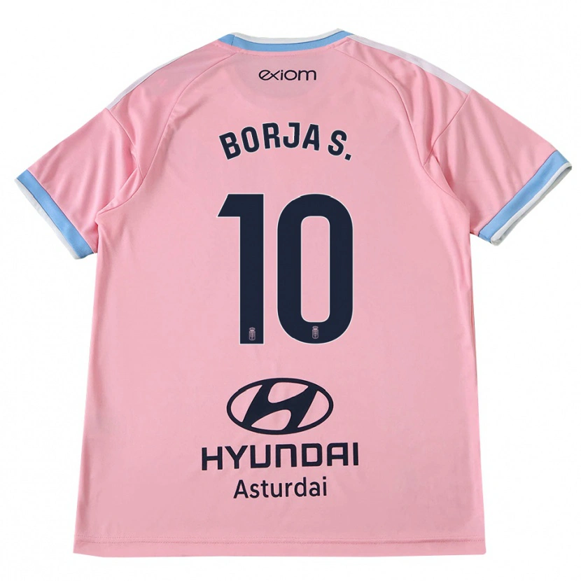 Danxen Homem Camisola Borja Sánchez #10 Azul Centáurea Rosa Alternativa 2026/27 Camisa