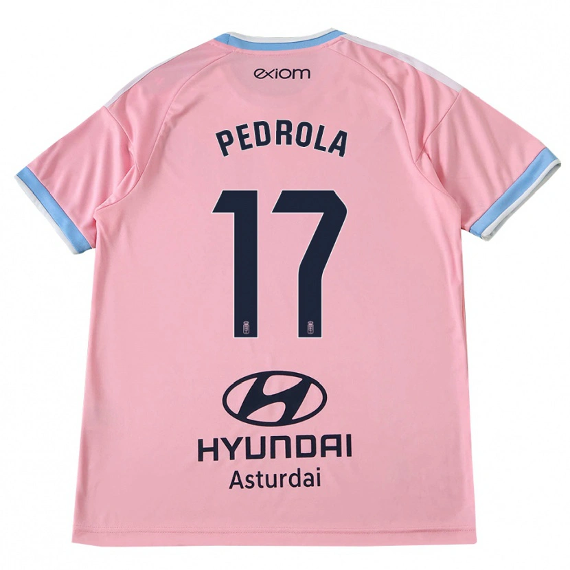 Danxen Homem Camisola Estanis Pedrola #17 Azul Centáurea Rosa Alternativa 2026/27 Camisa