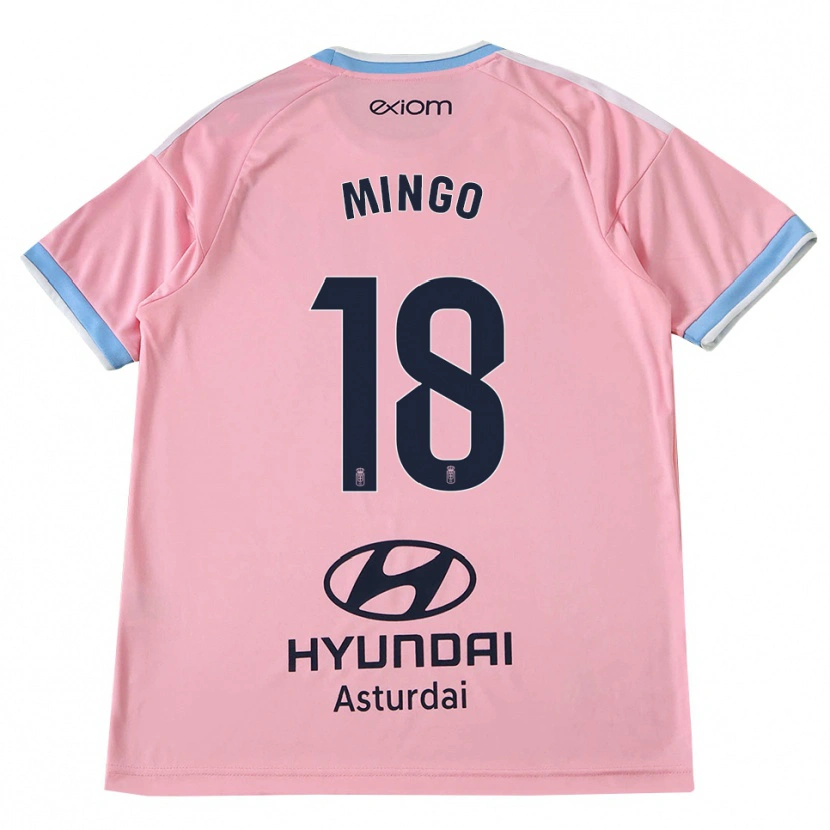 Danxen Homem Camisola Víctor Mingo #18 Azul Centáurea Rosa Alternativa 2026/27 Camisa