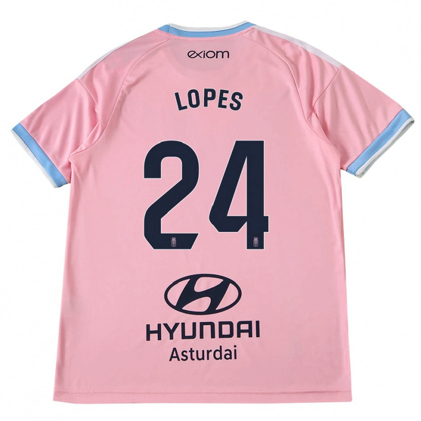 Danxen Homem Camisola Marcos Lopes #24 Azul Centáurea Rosa Alternativa 2026/27 Camisa