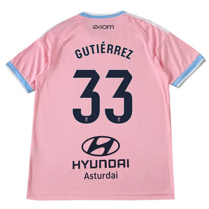 Danxen Homem Camisola Raúl Gutiérrez #33 Azul Centáurea Rosa Alternativa 2026/27 Camisa