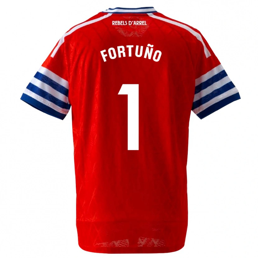 Danxen Homem Camisola Ángel Fortuño #1 Azul Real Vermelho Alternativa 2026/27 Camisa