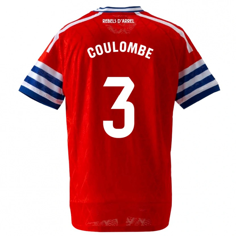 Danxen Homem Camisola Thomas Coulombe #3 Azul Real Vermelho Alternativa 2026/27 Camisa