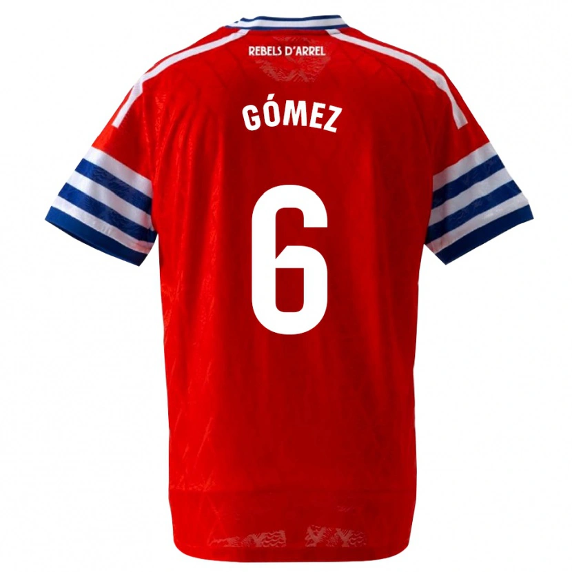 Danxen Homem Camisola Ferran Gómez #6 Azul Real Vermelho Alternativa 2026/27 Camisa