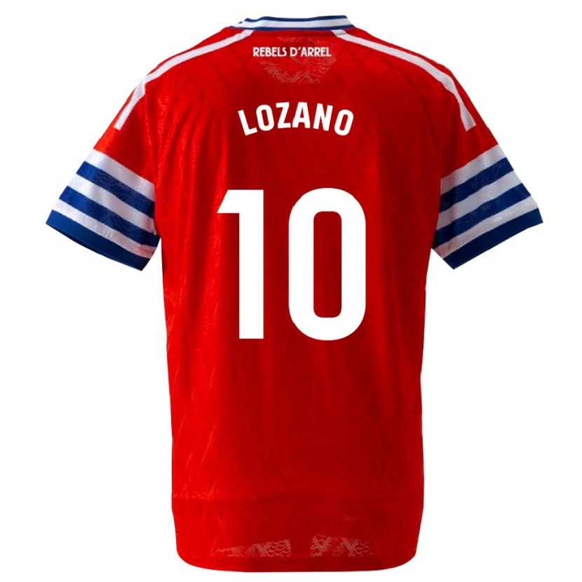 Danxen Homem Camisola Pol Lozano #10 Azul Real Vermelho Alternativa 2026/27 Camisa