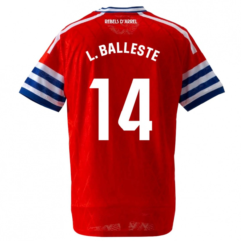 Danxen Homem Camisola Laia Balleste Sciora #14 Azul Real Vermelho Alternativa 2026/27 Camisa