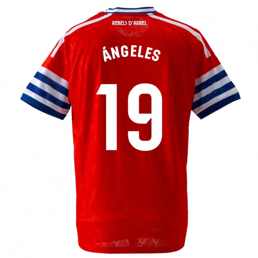 Danxen Homem Camisola Ángeles Del Álamo Sánchez #19 Azul Real Vermelho Alternativa 2026/27 Camisa
