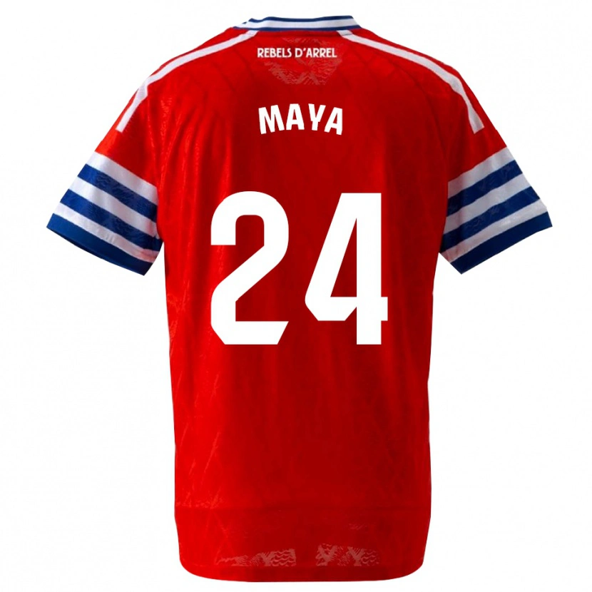 Danxen Homem Camisola Rubén Maya #24 Azul Real Vermelho Alternativa 2026/27 Camisa