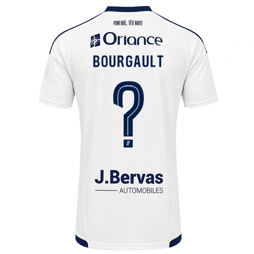 Danxen Homem Camisola Justin Bourgault #0 Azul Marinho Branco Alternativa 2026/27 Camisa