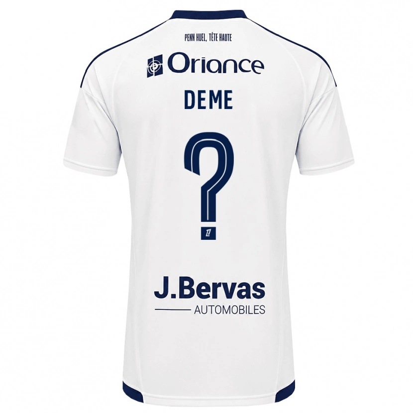 Danxen Homem Camisola Lison Deme #0 Azul Marinho Branco Alternativa 2026/27 Camisa
