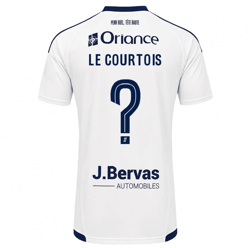 Danxen Homem Camisola Loan Le Courtois #0 Azul Marinho Branco Alternativa 2026/27 Camisa