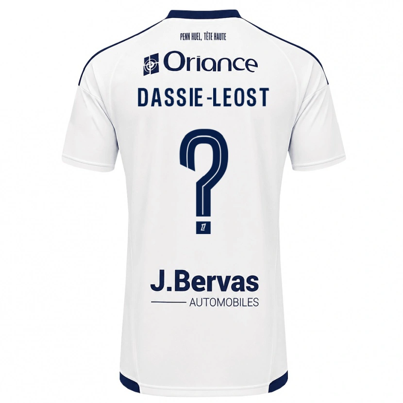 Danxen Homem Camisola Leila Dassie-Leost #0 Azul Marinho Branco Alternativa 2026/27 Camisa