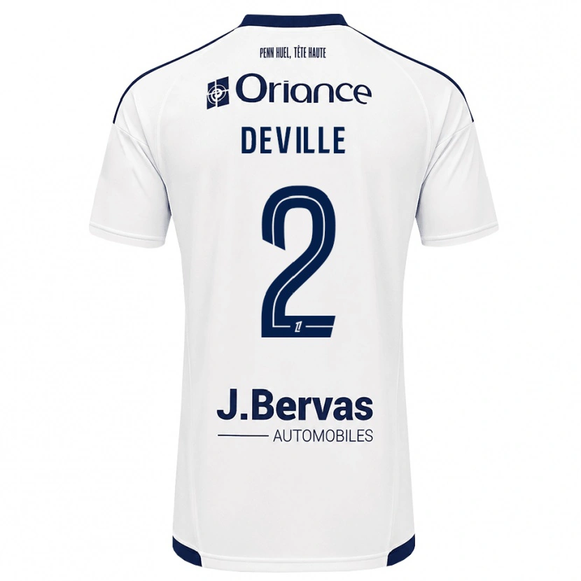 Danxen Homem Camisola Lilian Deville #2 Azul Marinho Branco Alternativa 2026/27 Camisa