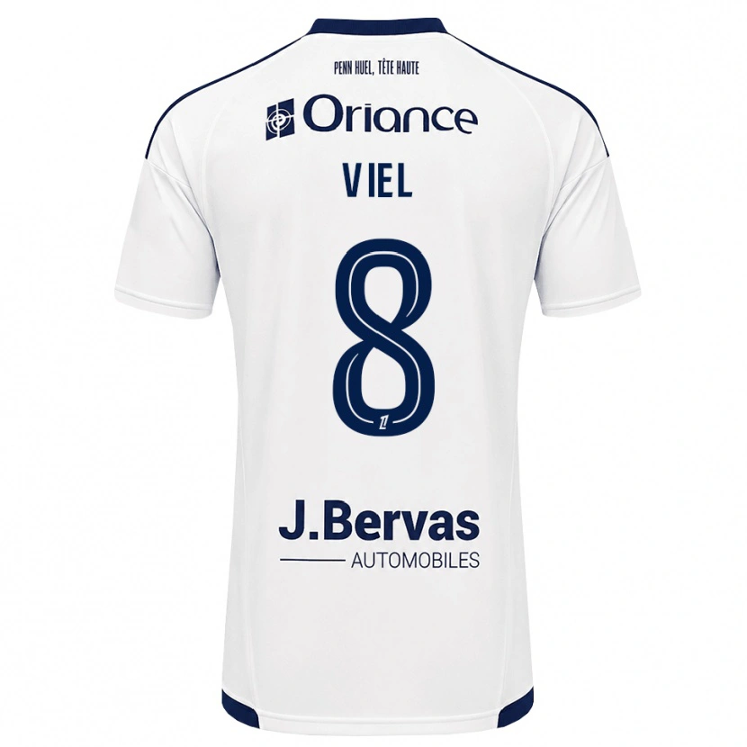 Danxen Homem Camisola Sacha Viel #8 Azul Marinho Branco Alternativa 2026/27 Camisa