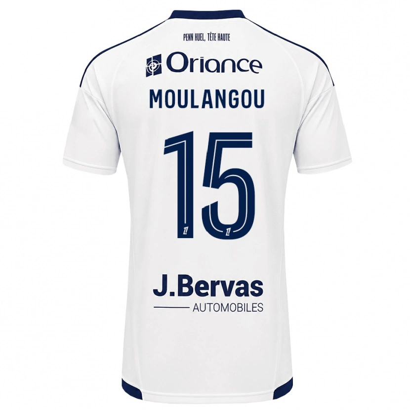 Danxen Homem Camisola Kenan Moulangou #15 Azul Marinho Branco Alternativa 2026/27 Camisa