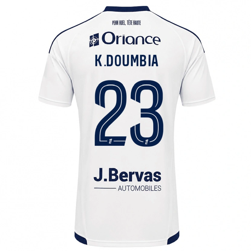 Danxen Homem Camisola Kamory Doumbia #23 Azul Marinho Branco Alternativa 2026/27 Camisa