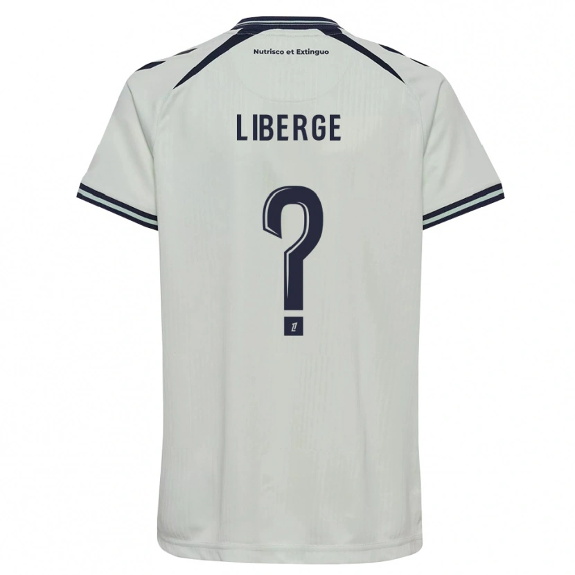 Danxen Homem Camisola Aïssatou Liberge #0 Azul Meia-Noite Branco Alternativa 2026/27 Camisa