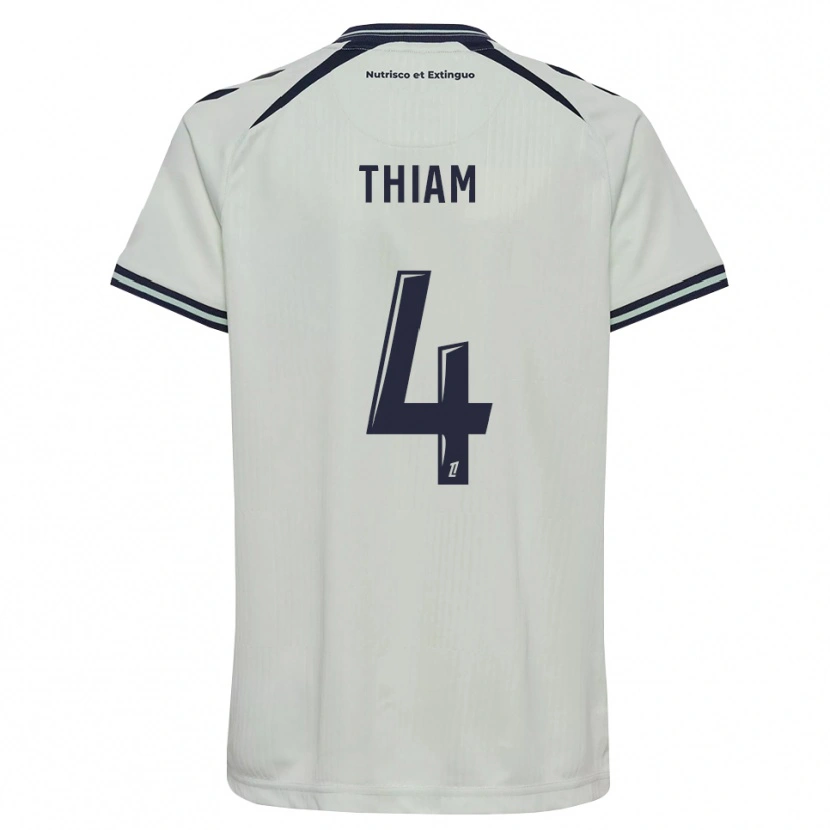 Danxen Homem Camisola Tidjani Thiam #4 Azul Meia-Noite Branco Alternativa 2026/27 Camisa