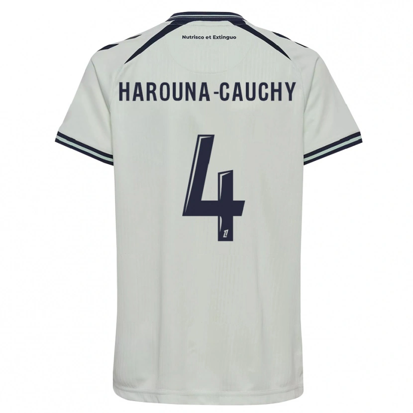 Danxen Homem Camisola Yllian Harouna-Cauchy #4 Azul Meia-Noite Branco Alternativa 2026/27 Camisa