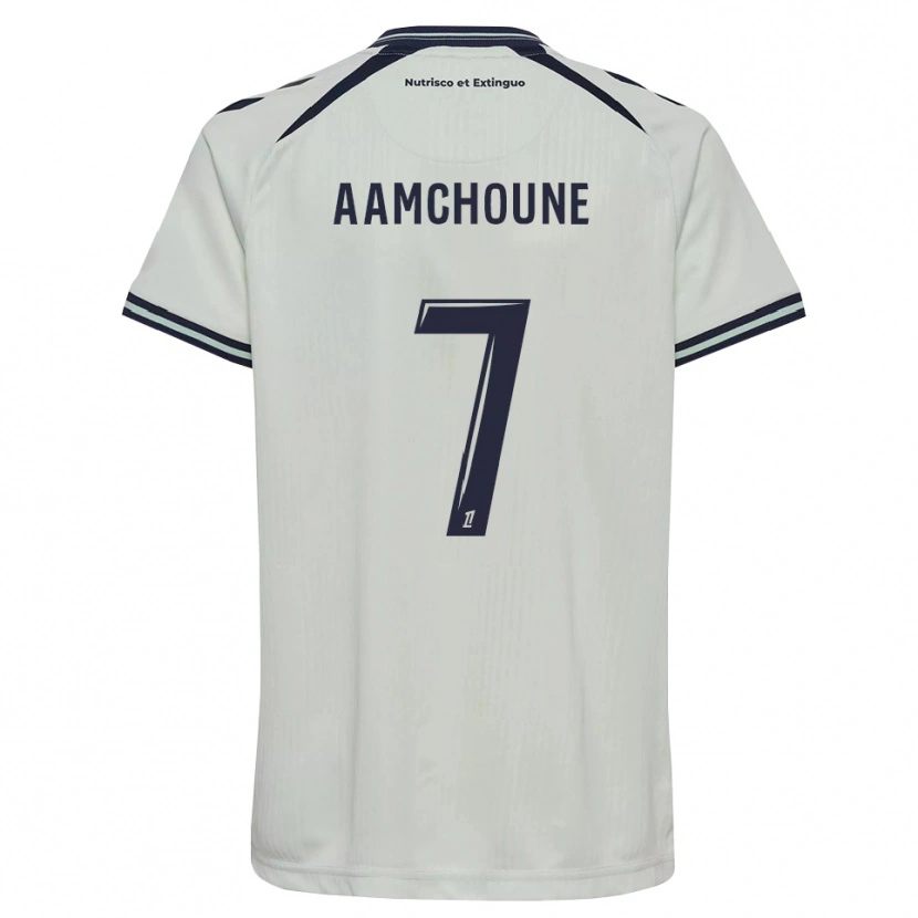 Danxen Homem Camisola Zakariya Aamchoune #7 Azul Meia-Noite Branco Alternativa 2026/27 Camisa