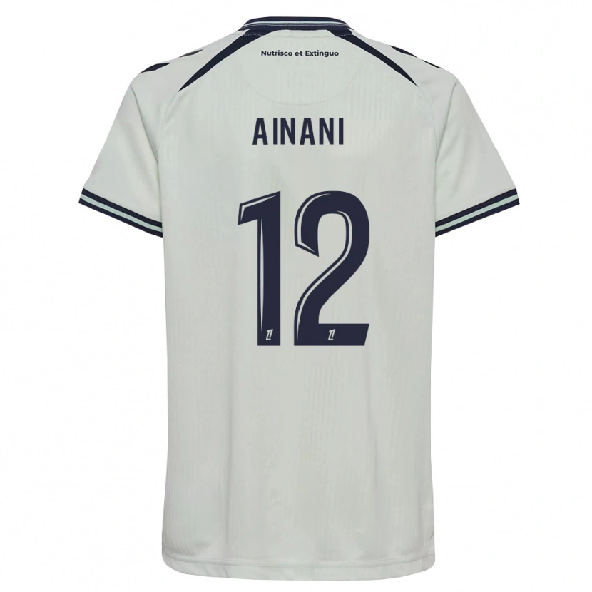 Danxen Homem Camisola Sufyan Ainani #12 Azul Meia-Noite Branco Alternativa 2026/27 Camisa
