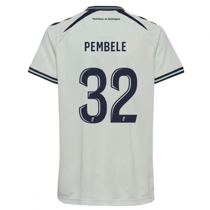Danxen Homem Camisola Timothée Pembélé #32 Azul Meia-Noite Branco Alternativa 2026/27 Camisa