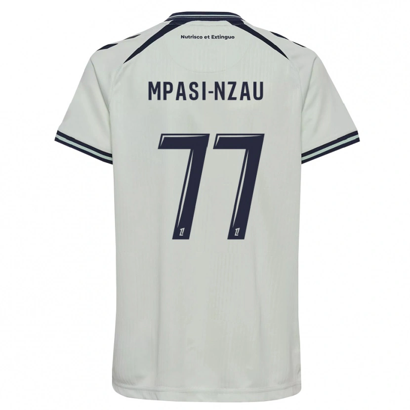 Danxen Homem Camisola Lionel Mpasi-Nzau #77 Azul Meia-Noite Branco Alternativa 2026/27 Camisa