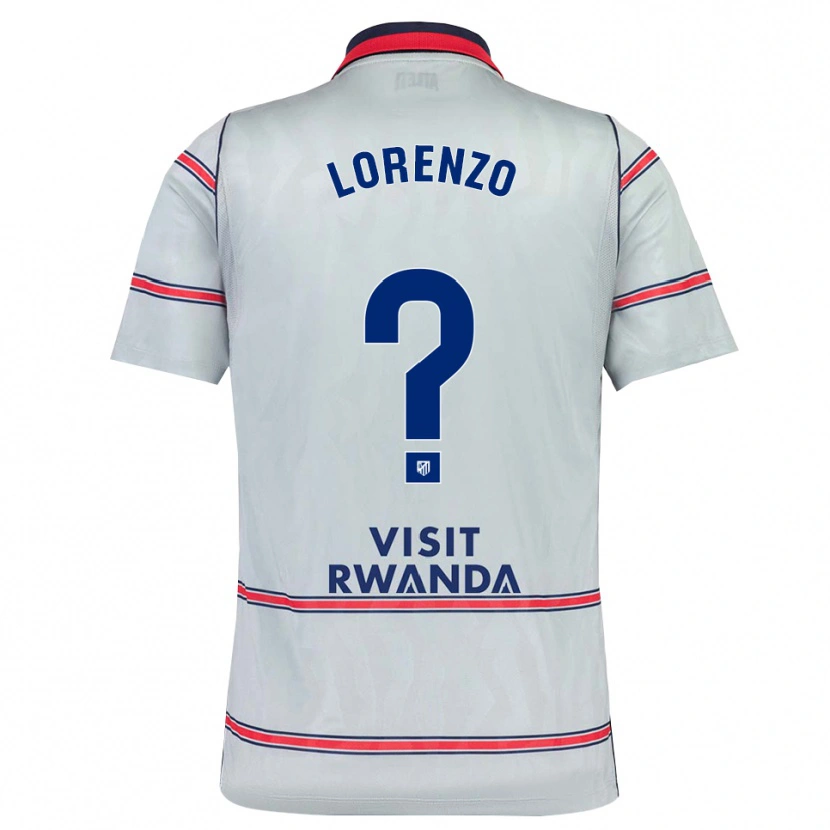 Danxen Homem Camisola Óscar Lorenzo #0 Cinza Vermelho Azul Marinho Terceiro 2026/27 Camisa