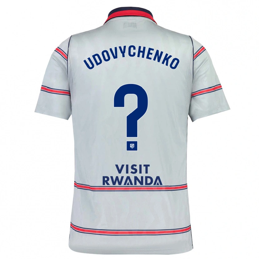 Danxen Homem Camisola Glib Udovychenko #0 Cinza Vermelho Azul Marinho Terceiro 2026/27 Camisa