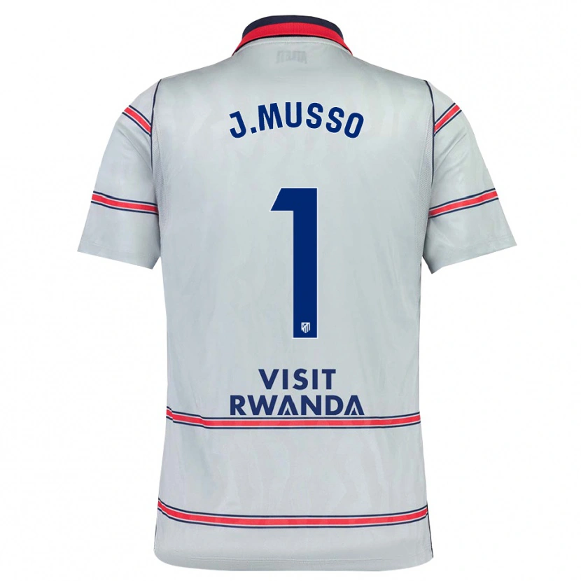 Danxen Homem Camisola Juan Musso #1 Cinza Vermelho Azul Marinho Terceiro 2026/27 Camisa