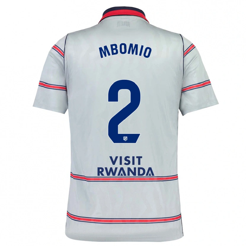 Danxen Homem Camisola Rony Mbomio #2 Cinza Vermelho Azul Marinho Terceiro 2026/27 Camisa