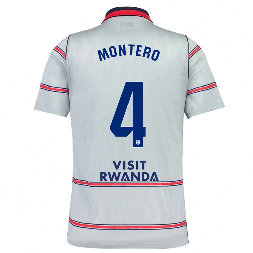 Danxen Homem Camisola Francisco Montero #4 Cinza Vermelho Azul Marinho Terceiro 2026/27 Camisa