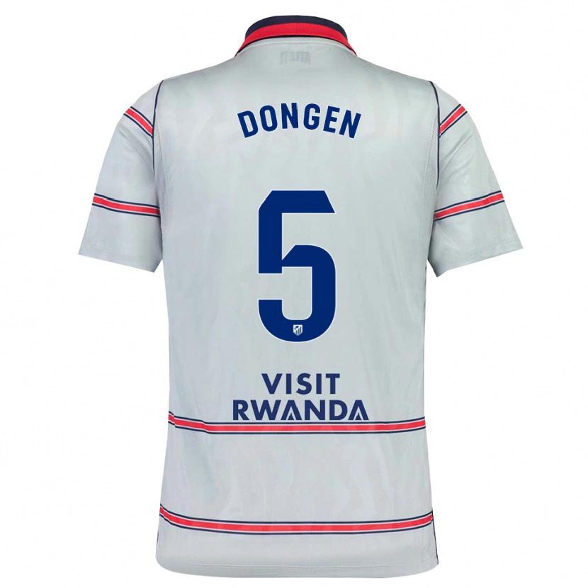 Danxen Homem Camisola Merel Van Dongen #5 Cinza Vermelho Azul Marinho Terceiro 2026/27 Camisa