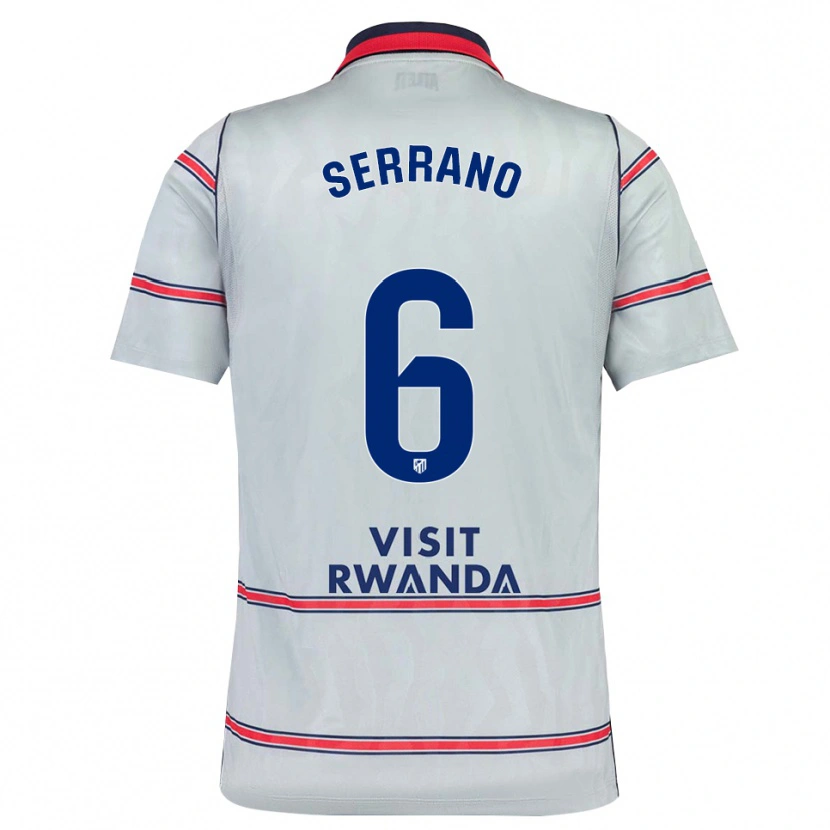 Danxen Homem Camisola Javi Serrano #6 Cinza Vermelho Azul Marinho Terceiro 2026/27 Camisa