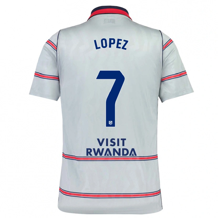 Danxen Homem Camisola Maitane Lopez #7 Cinza Vermelho Azul Marinho Terceiro 2026/27 Camisa
