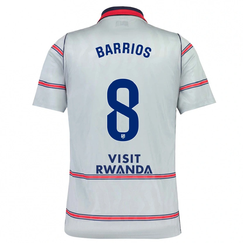 Danxen Homem Camisola Pablo Barrios #8 Cinza Vermelho Azul Marinho Terceiro 2026/27 Camisa