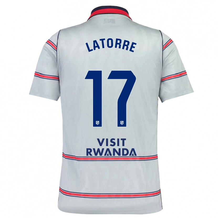 Danxen Homem Camisola Barbara Latorre #17 Cinza Vermelho Azul Marinho Terceiro 2026/27 Camisa
