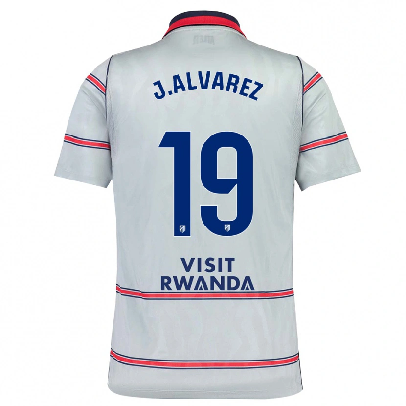 Danxen Homem Camisola Julián Alvarez #19 Cinza Vermelho Azul Marinho Terceiro 2026/27 Camisa
