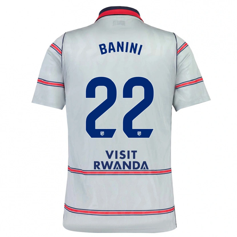Danxen Homem Camisola Estefania Banini #22 Cinza Vermelho Azul Marinho Terceiro 2026/27 Camisa