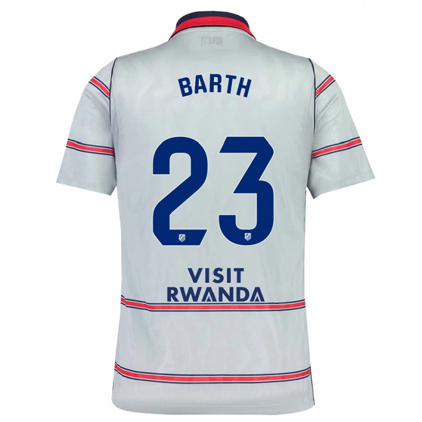 Danxen Homem Camisola Merle Barth #23 Cinza Vermelho Azul Marinho Terceiro 2026/27 Camisa
