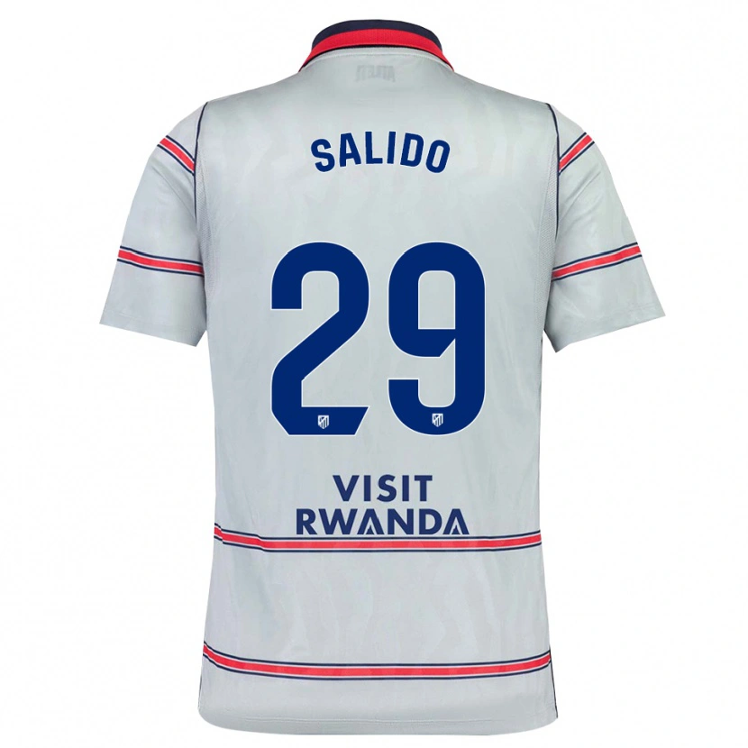 Danxen Homem Camisola Alberto Salido #29 Cinza Vermelho Azul Marinho Terceiro 2026/27 Camisa